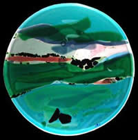 Landscape Glass Art Piece